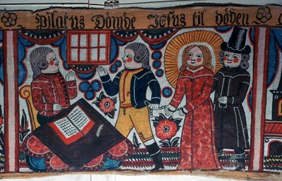 Représentation du Christ devant Ponce Pilate de Suède, 19ème siècle - Andres Palsson
