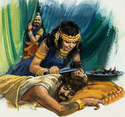 Samson et Dalila (gouache sur papier) - Andrew Howat
