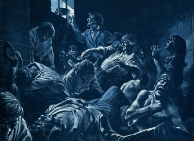 Le trou noir de Calcutta (litho) - Andrew Howat