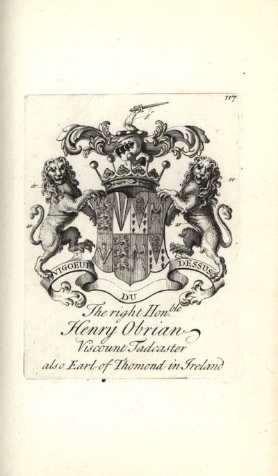 Blason et crête du très honorable Henry O