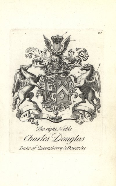 Armoiries et blason du très noble Charles Douglas, 3e duc de Queensberry et Dover - Andrew Johnston
