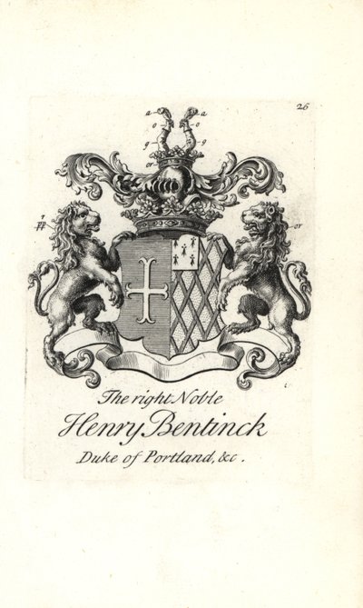 Blason et armoiries du très noble Henry Bentinck - Andrew Johnston