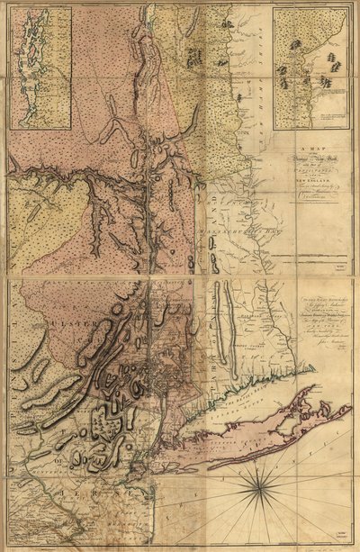 Carte de la province de New York, avec une partie de la Pensylvanie et de la Nouvelle-Angleterre, LOC 74692653 - Andrew Montrésor