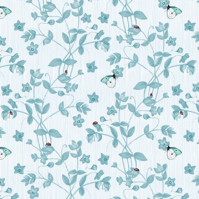 Coccinelle et papillon floral, 2017 - Andrew Watson