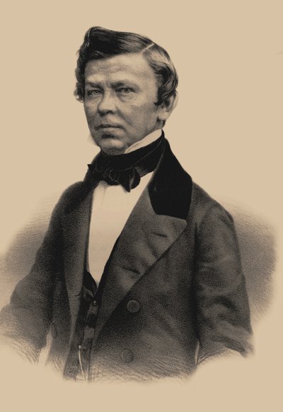 Portrait du poète Vladimir Grigoryevich Benediktov 1807-1873, 1870 - Andrey Mikhaylovich Lushev