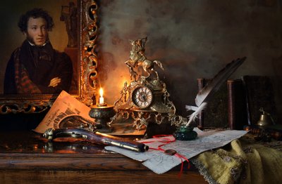 Bureau littéraire à la lueur des bougies - Andrey Morozov