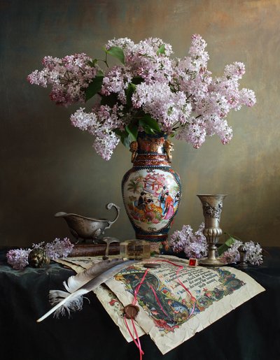 Nature morte vintage aux lilas - Andrey Morozov