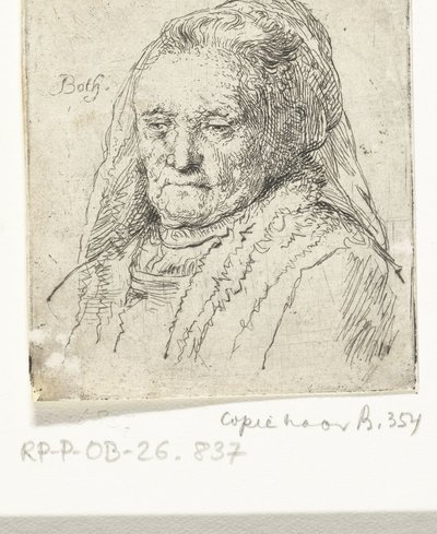 Buste portrait de la mère de Rembrandt - Andries Both