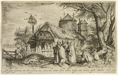 Paysage avec femmes gitanes près d