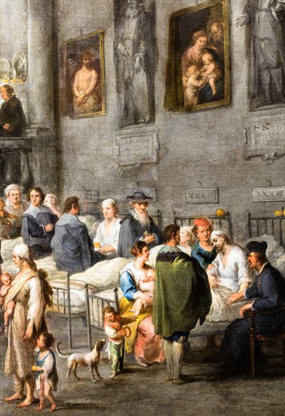 Assistance aux malades, vers 1640 (huile sur toile) - Andries van & Wael Cornelis de (1592 1667) Eertvelt