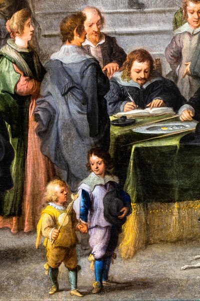 Assistance aux malades, vers 1640 (huile sur toile) - Andries van & Wael Cornelis de (1592 1667) Eertvelt