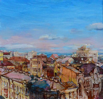 Les toits colorés de la ville - Andrii Kutsachenko