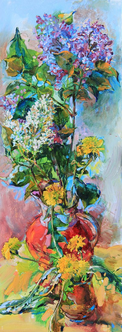 Nature morte colorée aux lilas - Andrii Kutsachenko