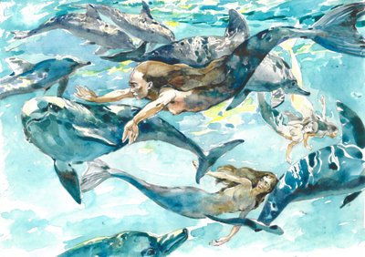 La danse des sirènes et des dauphins - Andrii Kutsachenko