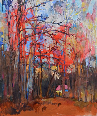 Sentier menant au chalet de la Forêt Rouge - Andrii Kutsachenko