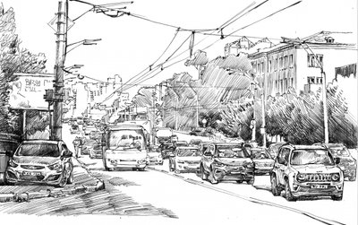 Esquisse de circulation urbaine - Andrii Kutsachenko