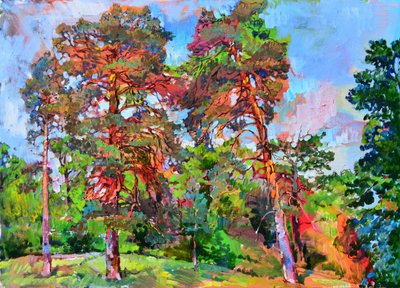 Une forêt de pins pleine de vie - Andrii Kutsachenko