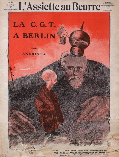 CGT, le syndicat français, couverture du magazine satirique français 