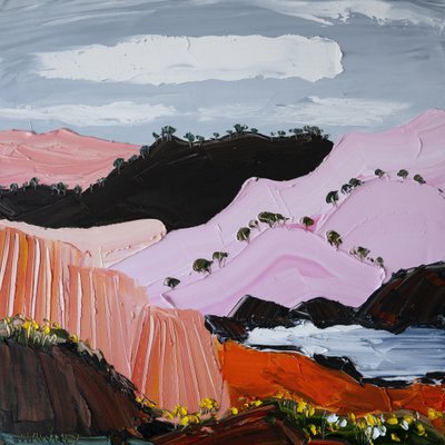 Les Montagnes côtières roses - Angela Hawkey