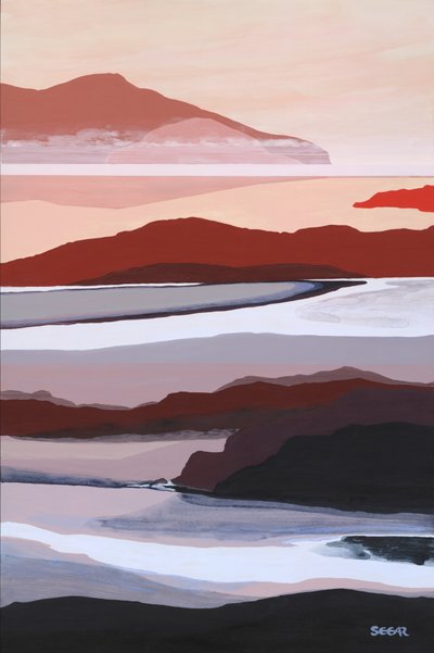 Paysage abstrait en couches - Angela Seear