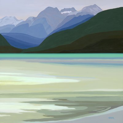 Reflets sur un lac de montagne - Angela Seear