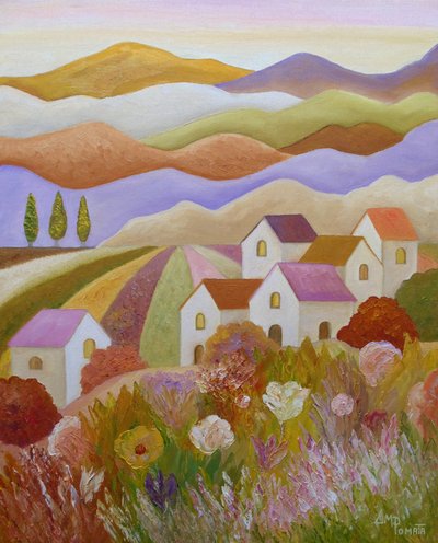 Un village de campagne haut en couleur - Angeles M. Pomata