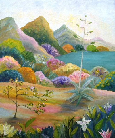 Un paysage désertique éclatant - Angeles M. Pomata