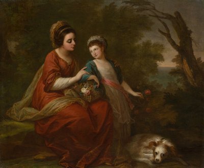 Mme Hugh Morgan et sa fille, vers 1771 - Angelica Kauffman