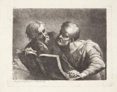 Les deux vieux étudiants - Angelica Kauffmann