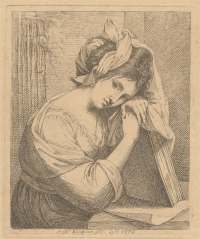 Jeune femme en contemplation - Angelica Kauffmann