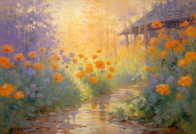 Florales 109, vers 2025 (huile sur toile) - Angelita Hawke