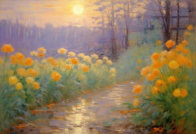 Florales 111, vers 2025 (huile sur toile) - Angelita Hawke