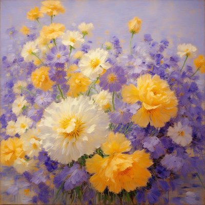 Florales 121, vers 2025 (huile sur toile) - Angelita Hawke