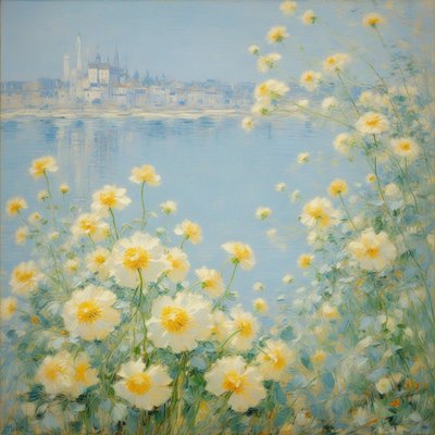 Florals 21, vers 2021 (huile sur toile) - Angelita Hawke