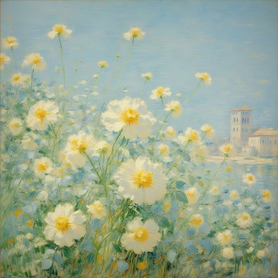 Florales 23, vers 2021 (huile sur toile) - Angelita Hawke