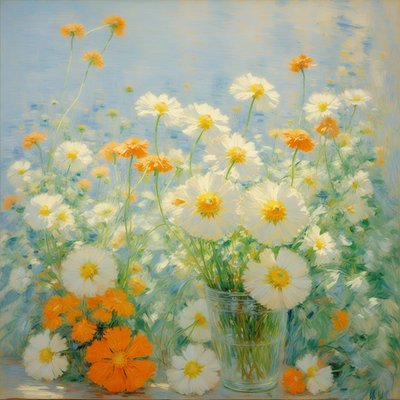 Florales 33, vers 2021 (huile sur toile) - Angelita Hawke
