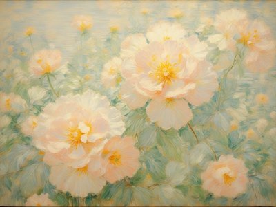 Florales 61, vers 2022 (huile sur toile) - Angelita Hawke