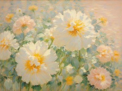 Florales 63, vers 2022 (huile sur toile) - Angelita Hawke