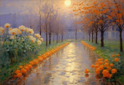 Florales 93, vers 2023 (huile sur toile) - Angelita Hawke