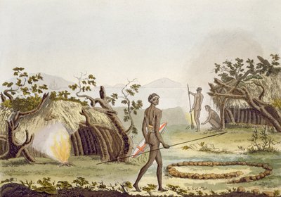 Cabane indigène, Nouvelle-Hollande, planche 64 de 