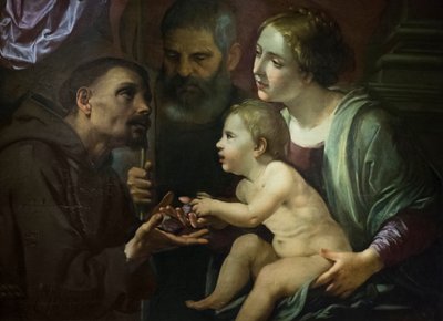 Sainte famille avec Saint François d