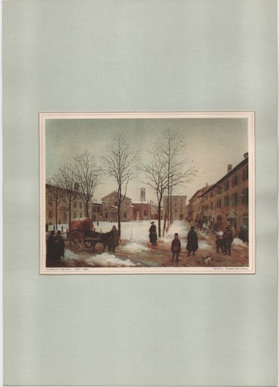 Milan - Piazza Borromeo - Angelo Inganni