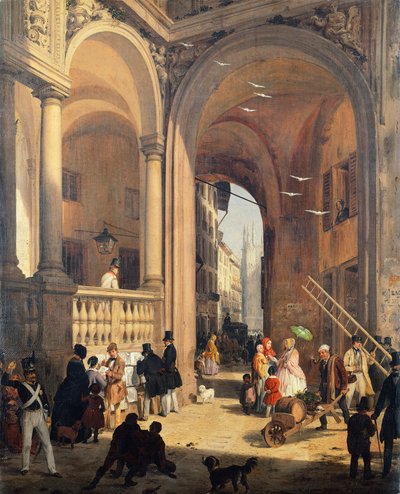 Piazza dei Mercanti ou La transition de l