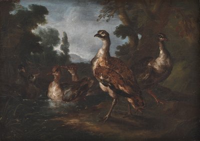 Paysage avec oiseaux - Angelo Maria Crivelli