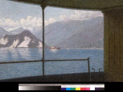 Bateau sur le lac Majeur, 1915 - Angelo Morbelli