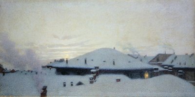 Toits sous la neige - Angelo Morbelli
