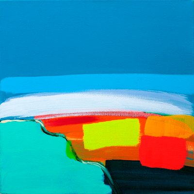 Paysage vert et rouge, 2017 - Angie Kenber