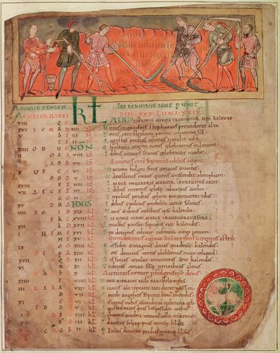 Cott Tib B V f.6v Récolte, d