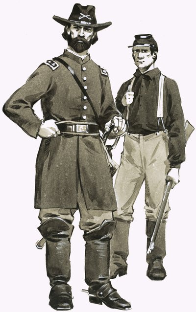Un officier et un soldat de la cavalerie américaine - Angus McBride