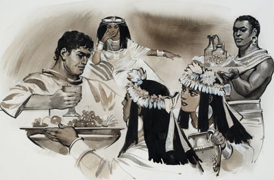 Antoine et Cléopâtre (gouache sur papier) - Angus McBride